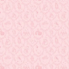 Riley Blake Peter Rabbit & Friends Toile in Pink ~ Childrens Baby Fabric C15863