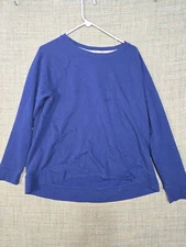 Zelos Womens Sweatshirt XL Blue Long Sleeve Pull Over