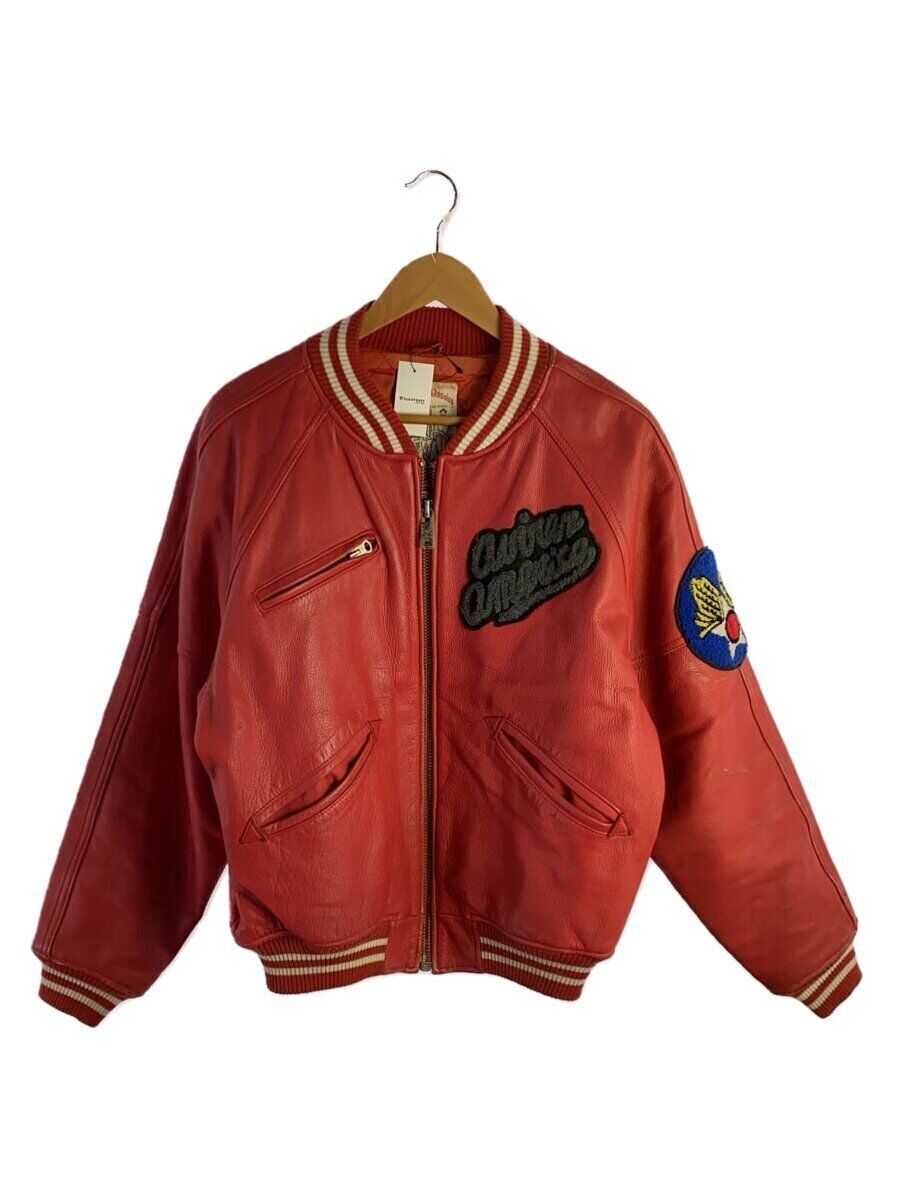 Avirex Stadium Jacket Leather Red S Vintage Outerwear | eBay Avirex Stadium Jacket Leather Red S Vintage Outerwear | eBay