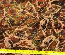 Tina Scrap Harvest Leaves 9"x21" 100 cotton fabric fall autumn quilt