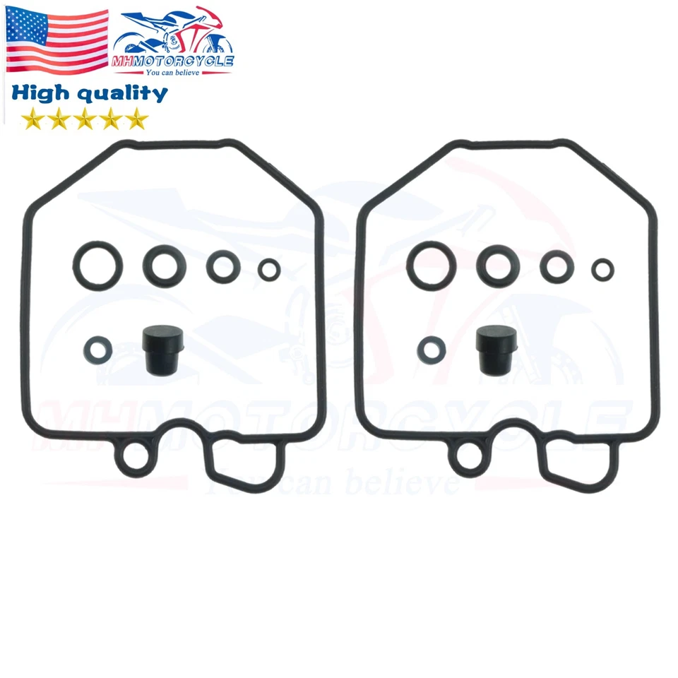 2X CARBURETOR REPAIR Rebuild KIT&FLOAT FITS HONDA CM400A CM400T Stock 1979-1981 - Image 3 of 4