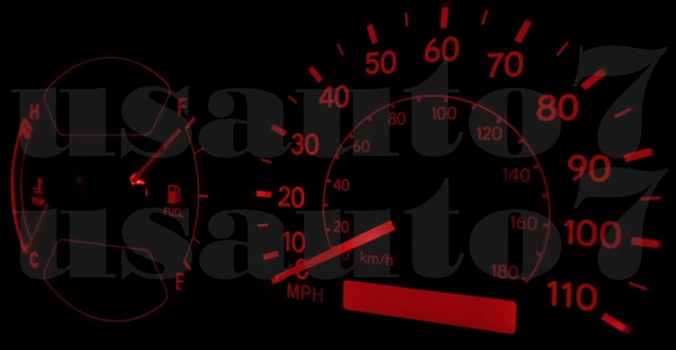 Dash Cluster Gauge RED LEDs LIGHT BULB KIT Fits 98-02 Toyota Corolla Chevy Prizm Foto 4 de 4