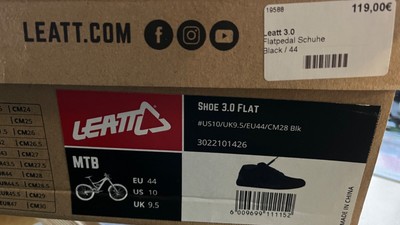 Leatt 3.0 Flatpedal Schuhe Mountainbike Wetterfest MTB DH Downhill Dirt