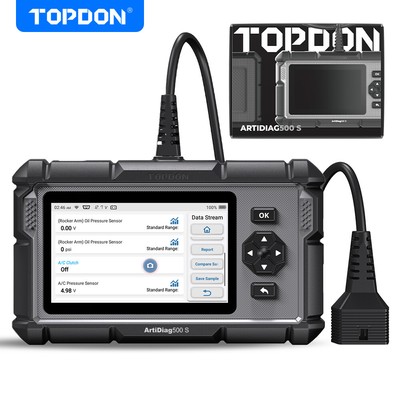 2024 TOPDON AD500S OBD2 Scanner Engine ABS SRS BMS DPF Oil Car Diagnostic Tool