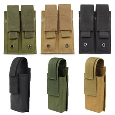 Tactical Molle Magazine Pouch for 9mm .40 .45 Cal Pistol Mag Holster Holder