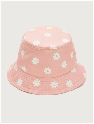 Light Pink Flower Print Bucket Hat | eBay