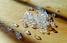 50 TINY Plastic Earring Stoppers backs French Wire or Studs to Secure not Lose