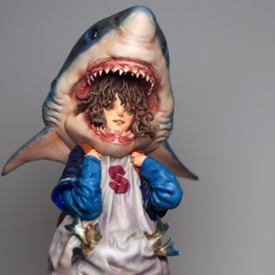 Resin Figure Kit Sharkid Original character Unpainted Garage Resin Kit