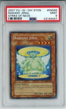 YUGIOH STON-EN066 RADIANT JERAL SECRET RARE HOLO FOILPSA 9 MINT #43164447
