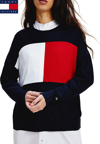 Maglione donna tommy hilfiger art dw0dw10335 yap colore foto misura a  scelta grandi magazzini 3g srl - Stileo.it
