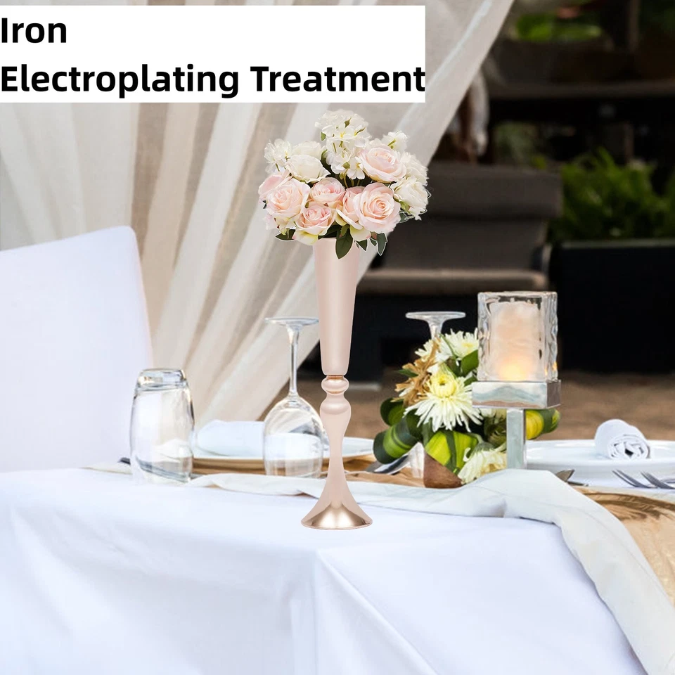 4 шт. Свадебные Центральные Элементы Реквизит Цветочные Вазы Стол Событие Вечеринка Сцена Высокая Ваза - Изображение 4 из 4