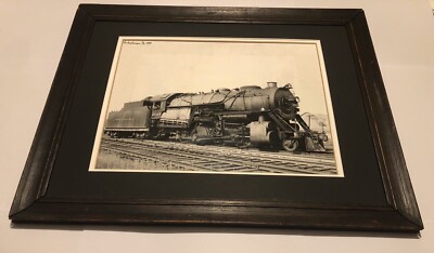 Reading Railroad 2-8-0 Lok Hokendauqua PA Pennsylvania Foto gerahmt Lehigh Co