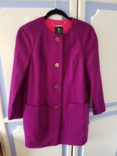Ted Baker Wool Mix Cocoon Coat, Size 2 Or Uk10 - Brand New With Tags