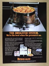 1985 Broco Broaster 1800 1600 Pressure Frying System vintage print Ad