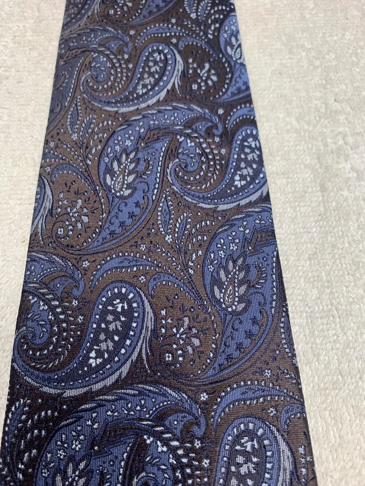 CLUB ROOM CORBATA HOMBRE MARRÓN Y AZUL 3,75 X 61 Foto 3 de 4