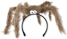 Adjustable Leg Funny Fuzzy Spider Halloween Headband Hair Accessory One Size