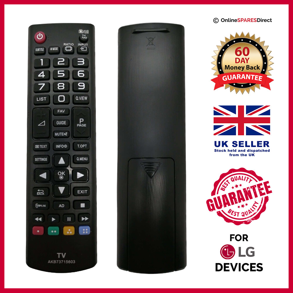 Télécommande Neuve Pour Téléviseurs LG 22MA33D-PZ, 22MA33V, 22MA33V-PZ, 22MA53DPZ – Modèle AKB73715603