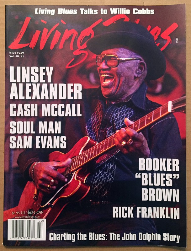 LIVING BLUES #259 Linsey Alexander; Cash McCall, Sam Evans MINT