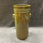 Vtg Frankoma #50 Grecian Vase Step-Handled Prairie Green Brown Ada Clay Signed