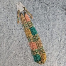 Multi-Layered Beaded Necklace  Earrings Set Boho Gift Set Peach  Turquoise