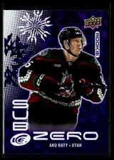 2024-25 Upper Deck Ice Sub Zero Rookies Aku Raty Utah Hockey Club #SZ-AR