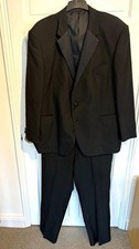 Marks & Spencer Tailoring Black Tie  2-Piece Suit 48R Jacket 42W 29L Lined