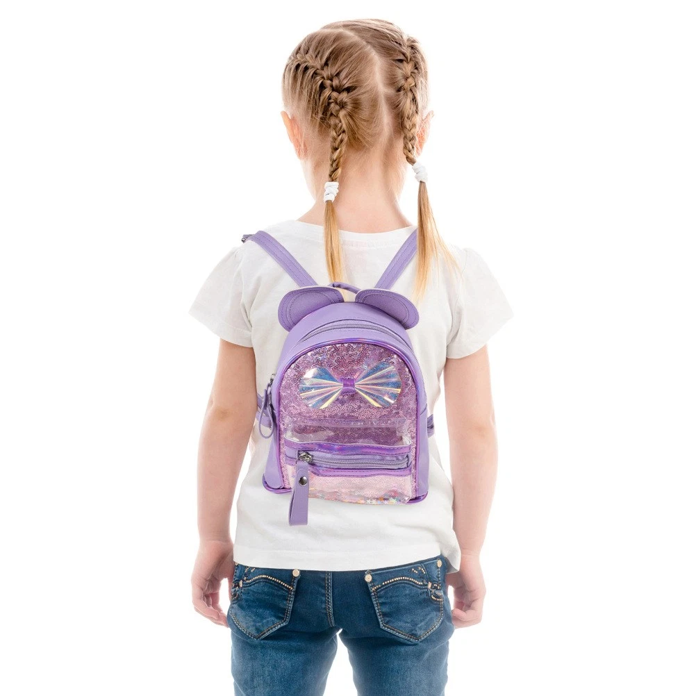 Borsa Reversibile Con Coulisse E Paillettes, A Forma Di Coda Di Sirena Zaino Colorato Borsa Da Palestra Per Bambini Borsa Da Scuola Per Esterni Per Ragazze - Foto 5