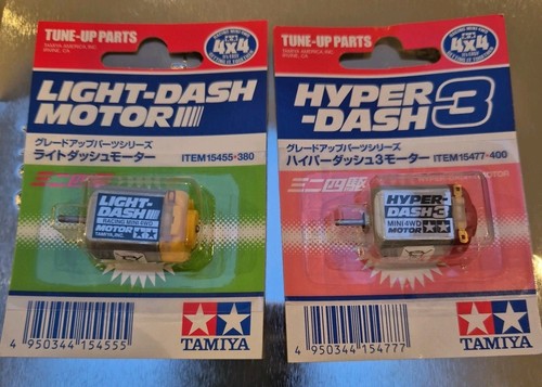 Tamiya 1/32 MINI 4WD Motors Light Dash & Hyper Dash 3 15455 & 15477