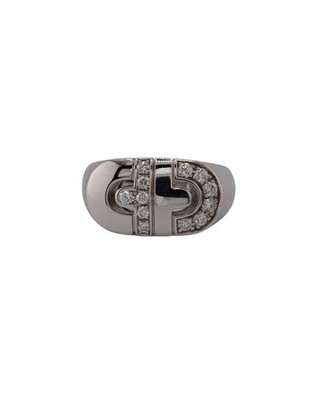 Bulgari Parentesi 18K 0.35 Ct. Tw. Diamond Ring Women's  54