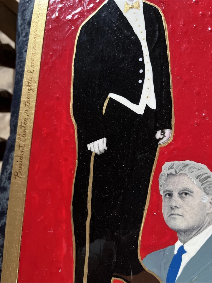 Rev Johnny Ace TABLERO CON ARTE Marxismo-Lennonismo DE COLECCIÓN 1997 Obra de Arte Firmada ÚNICA EN SU CLASE Foto 3 de 4