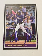 LSU Tigers CHRIS STANFIELD Signed Card
