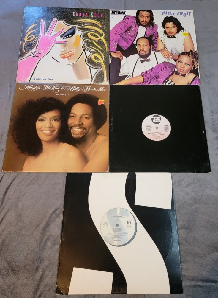 Vintage R&B Soul Funk Vinyl Lot – Mtume Chaka Khan Cherrelle Chanté McCoo LPs & 12 Records