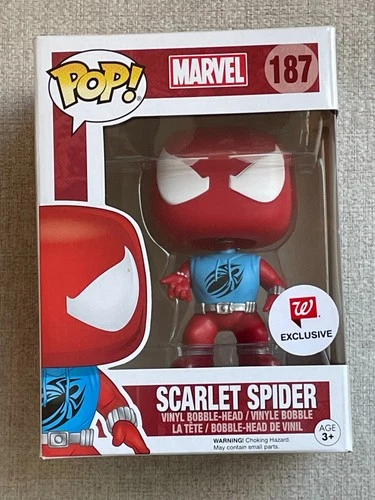 FUNKO POP MARVEL SPIDER-MAN SCARLET SPIDER #187 WALGREENS EXCLUSIVE FIGURE NEW