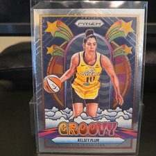 2025 Panini Prizm WNBA Groovy Kelsey Plum #5 Las Vegas Aces