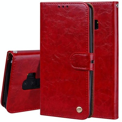 Für Galaxy S9 Plus Horizontal Vibration Leder Case mit CE Struktur
