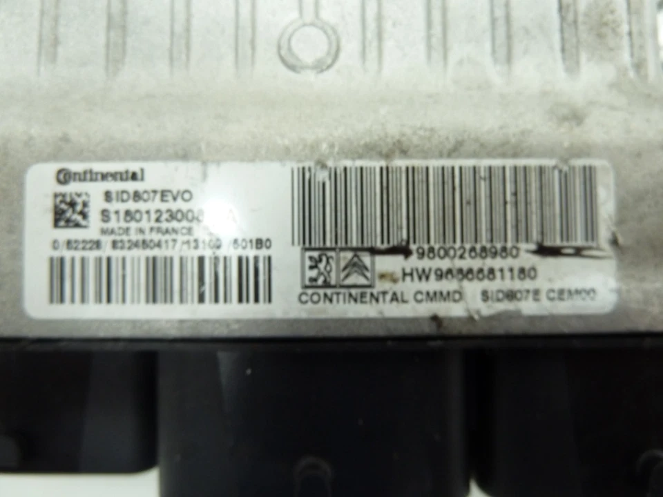 2013 PEUGEOT 308 ALLURE 1.6 E-HDI DV6C-9HD 9800268980 ENGINE CONTROL UNIT ECU - Image 2 of 4