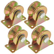 Skelang 2" V-Groove Wheel, Sliding Gate Casters, Heavy Duty Rigid Roller for In