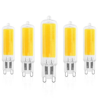Luxrite G9 LED Bulb Dimmable 50 Watt Equivalent 3000K 450LM ETL Listed (5 Pack)