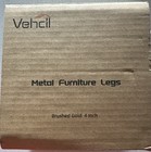 VEHCIL 4inch Brushed Gold Furniture Legs Chairs Tables Dress Set of 4 Modern NIB — photo 1