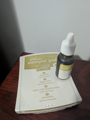Stampin' Up! Kiwi Kiss Craft Ink Pad & Ink Refill (re-inkers) Dye Ink
