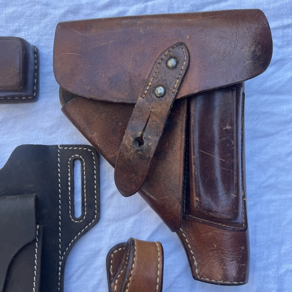 Holster Lot 6 Pc Collection Robert Saddlery Maker El Paso Texas Leather Tooled + - Image 3 of 4