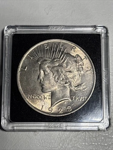 1923 US Peace Dollar 90% Silver Dollar Good Condition