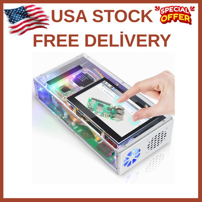 Raspberry Pi 5 Case with Screen (4.3'' Touchscreen), with Screen 128GB SSD