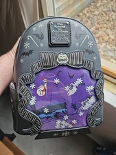 Loungefly Nightmare Before Christmas Glow In Dark Backpack NWT