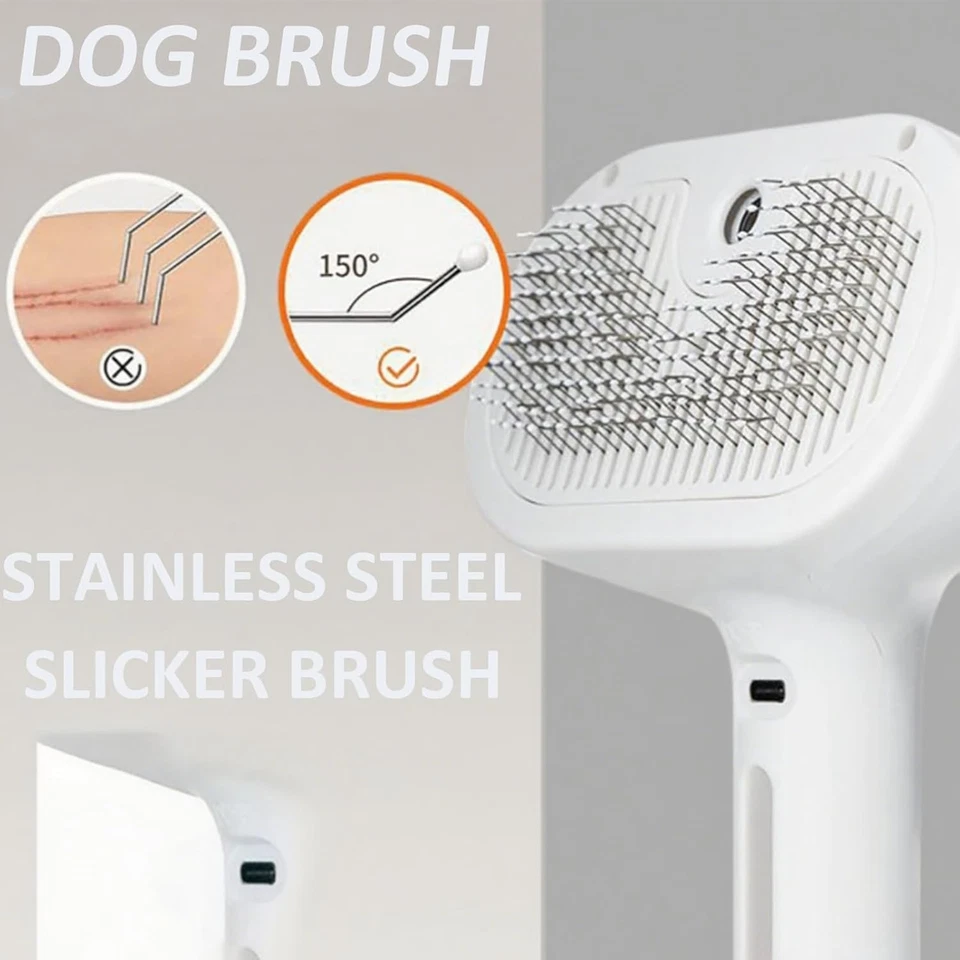 ReNu Dog Brush, Fresh Fur Shower Brush, 3-in-1 Self-Cleaning Steamy Pet Brush - Image 3 of 4