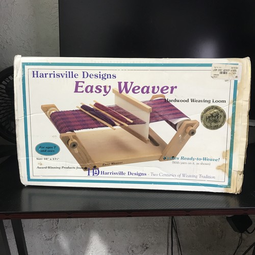 HARRISVILLE DESIGNS EASY WEAVER HARDWOOD WEAVING LOOM Tabletop Hand NO MANUAL