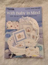 Gifts Ideas For Baby Showers Counted Cross Stitch Leaflet 2401 Leisure Arts 1989