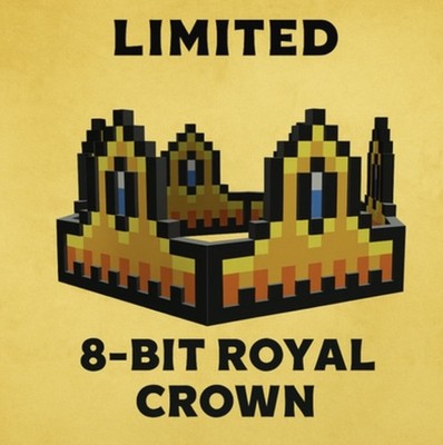 Roblox 8-Bit Royal Crown Head Accessory for Roblox Game, 8-Bit Royal ...