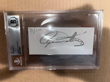 The Who Roger Daltrey Signed Autographed Beckett Slab Slabbed Cut Autograph