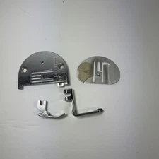  Vintage Sewing Machine Parts Lot – Throat Plates & Low Shank Presser Feet